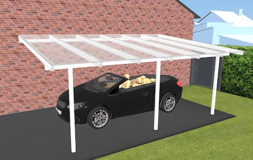 Carport aus Aluminium