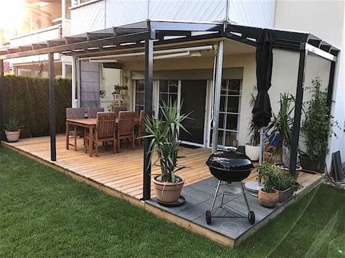 Terrassenüberdachung aus Aluminium